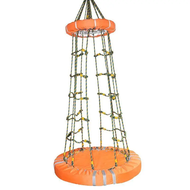

Marine cage rescue platform rope cage
