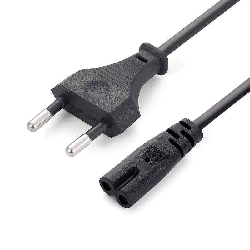 Power Extension Cord For Dell Laptop Charger Canon Epson Printer Radio Speaker PS4 XBOX One S 1.5M EU Power Cable 2pin IEC320 C7