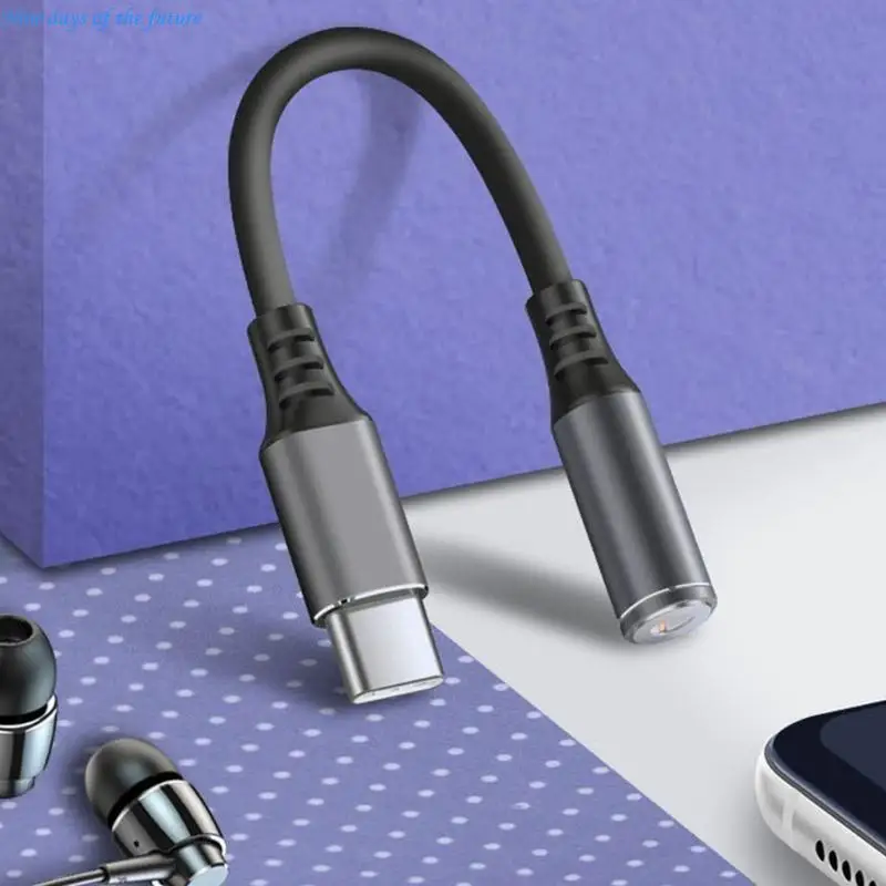 

Type C to 3.5mm Headphone Adapter USB C to 3.5mm Audios Dongle Cable Cord 12cm E65A