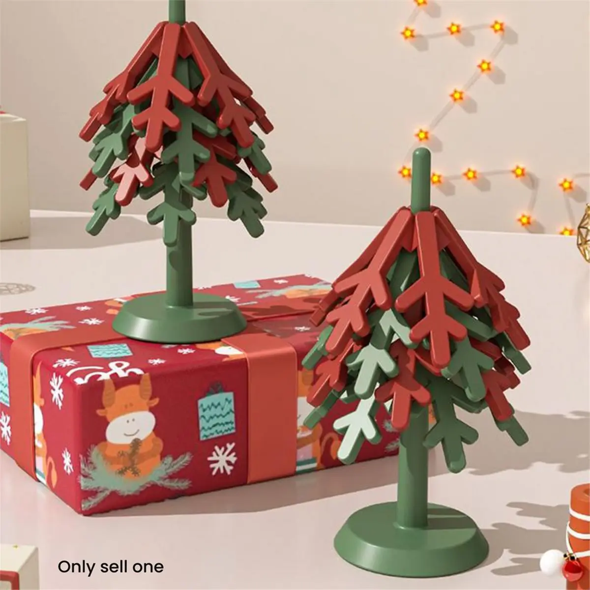 Foldable Christmas Tree Trivets 1Pcs Non-Slip Silicone Teapot Insulation Pad with Bracket for Kitchen Hot Dishes Cups