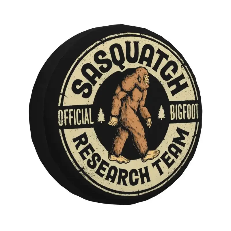 Vintage Sasquatch Bigfoot Research Team Spare Tire Cover for Honda CRV Jeep RV SUV Trailer Car Wheel Protector Covers