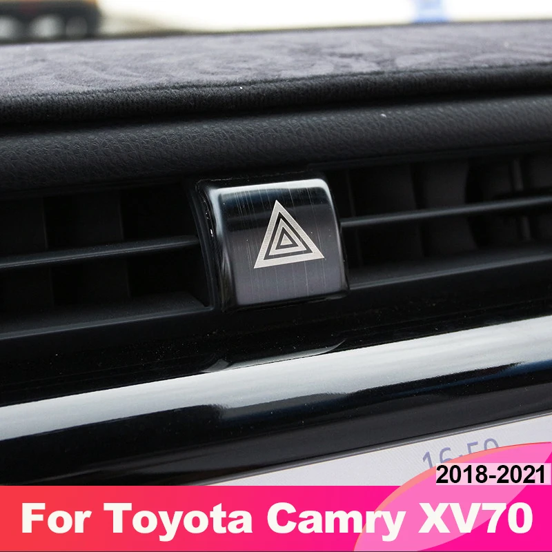Parking Emergency Button Sticker Car Interior Decoration For Toyota Camry 8TH XV70 2018 2019 2020 2021 2022 2023 Car Accessories