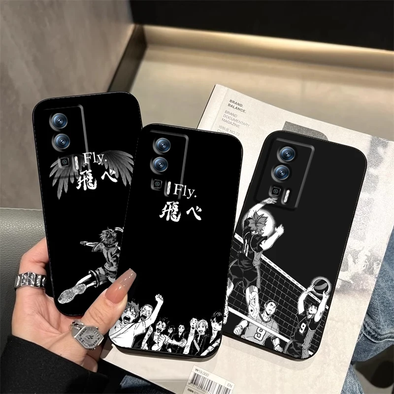 

H-Haikyuu Volleyball Anime For Xiaomi Redmi 9A 9C 9AT 10C 9 9T 10 12C 13C A3 12 K60 A1 K50 K40 5G Black TPU Phone Case