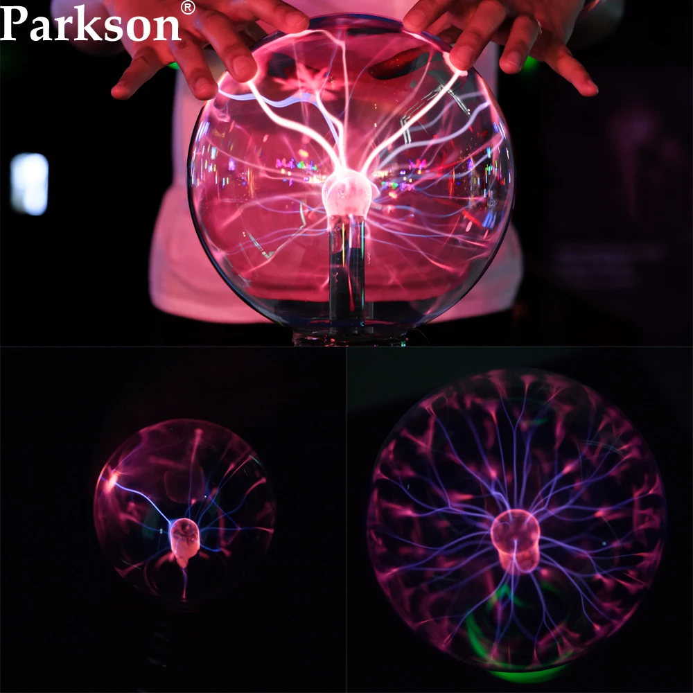 2022 Novelty Magic Crystal Plasma Ball Touch Lamp 4 5 6 8 Inch 220V Birthday Christmas Kid Gift Toy LED Night Light Table Light