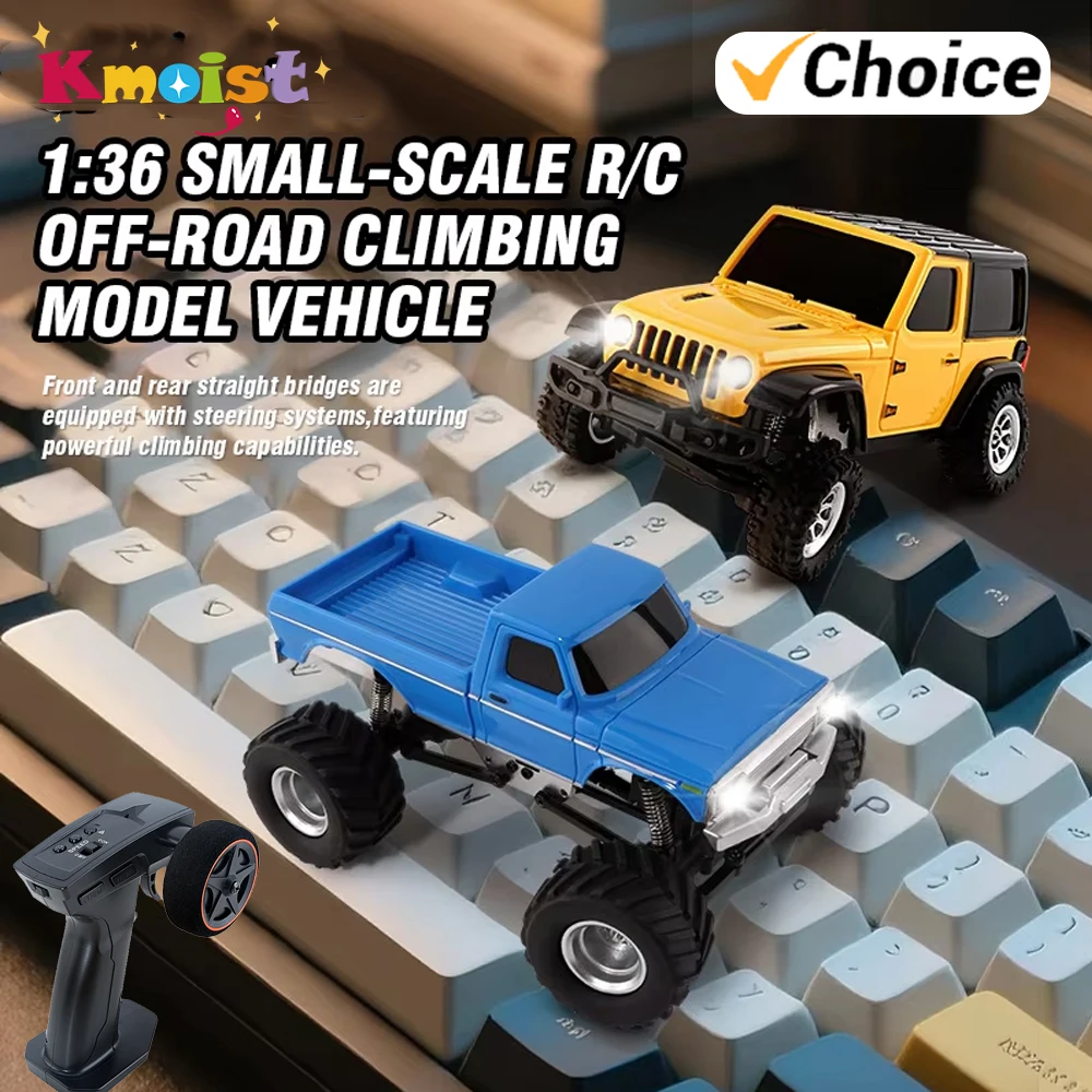 Rc سيارة 1/36 4WD 2.4G التحكم عن بعد على الطرق الوعرة تسلق سيارة أطفال لعبة شاحنة مجسمة سيارة لعب للبنين الأطفال هدايا عيد الميلاد