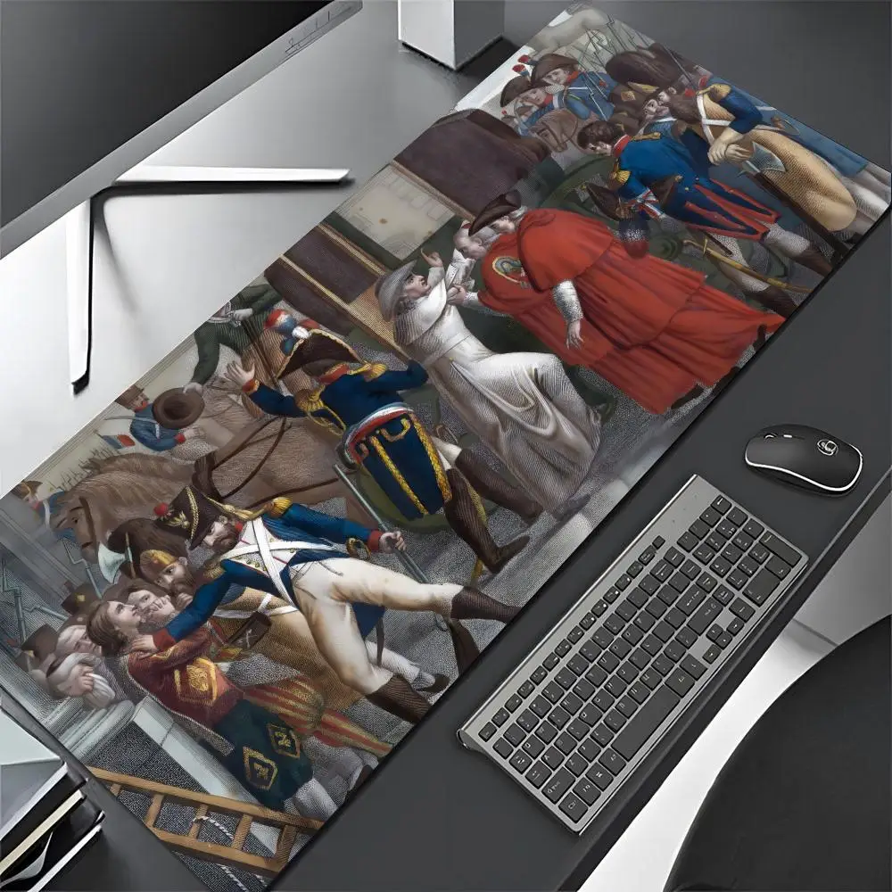 Napoleon Bonaparte Mouse Pad xxxl Gamer Mousepad Mouse cartoon Pad Large Mouse Mat Natural Rubber Desk Rug PC Desk Mats Design