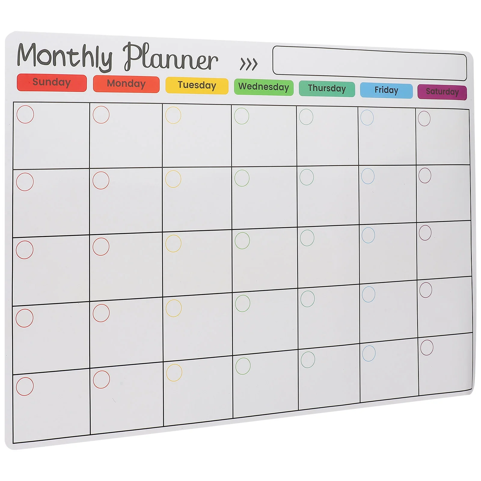 

Refrigerator Planning Whiteboard Fridge Monthly Calendar Dry Erase Magnetic Message Schedule for