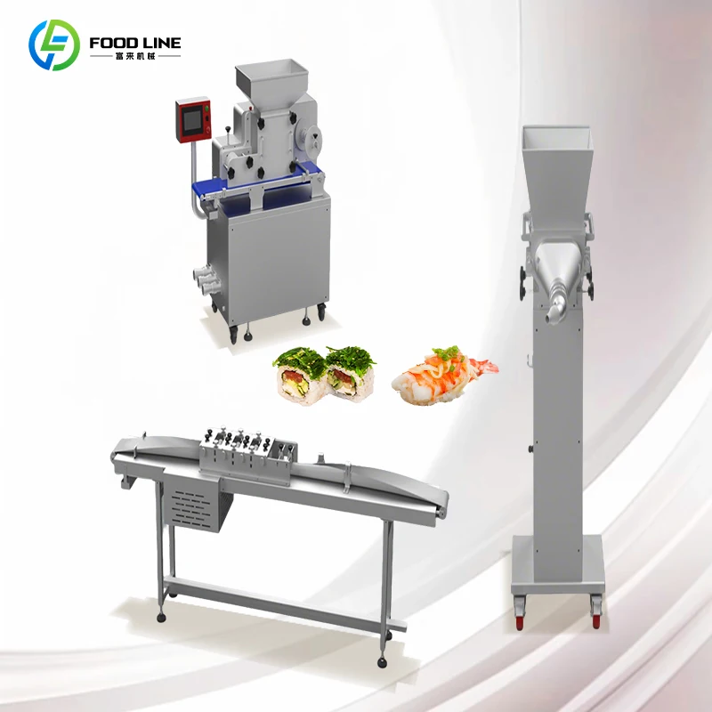 Custom Precision Processing Industrial Sushi Machinery for Large Food Factory Electric Sushi Roll Cutter Machine