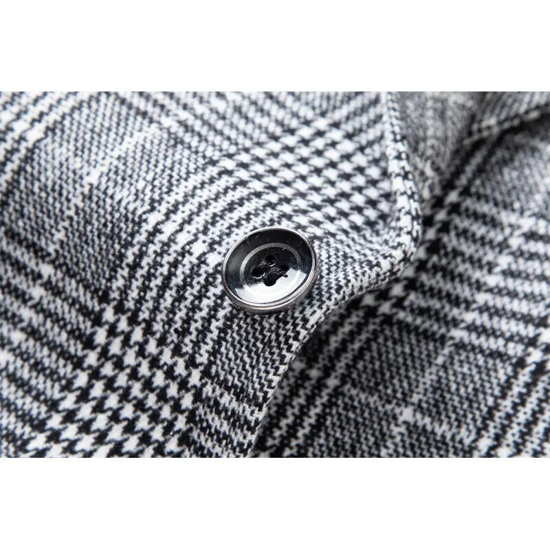 فستان جديد لعشاء الأعمال لعام 2025، فستان مجموعة رجل نبيل نحيف، فستان على الطراز البريطاني للرجال، سترة منقوشة منقوشة أفضل رجل #6