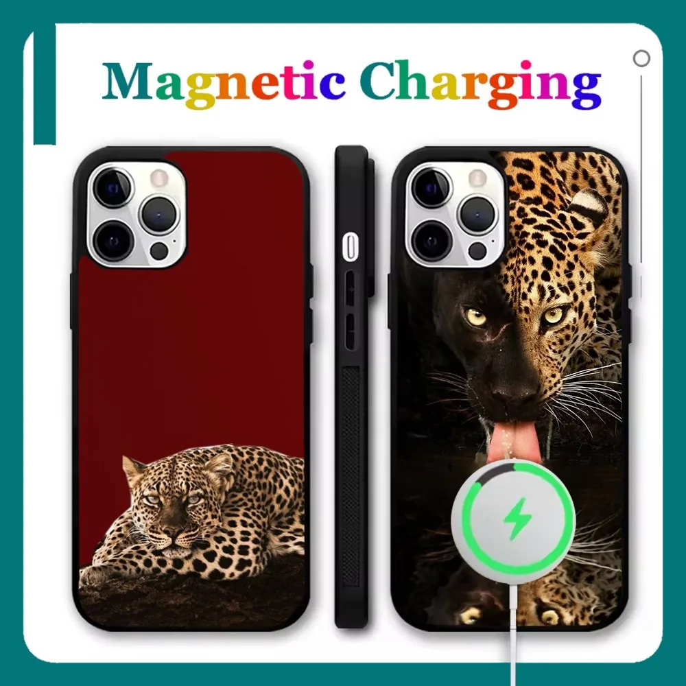 

Tiger Leopard Fashion Phone Case For iPhone 16,15,14,13,12,11,Pro,Max,Plus,Mini,SE New Magsafe Magnetic Wireless Charging
