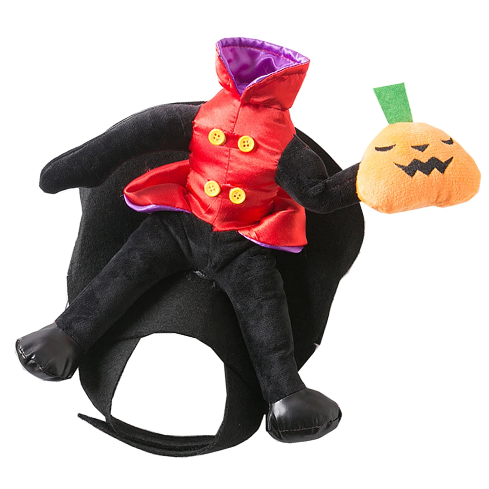 

Halloween Pumpkin Horse Pet Costume S Size Comfortable Dog Clothes Wear resistant Puppy Prop Bright Colors Breathable Dog