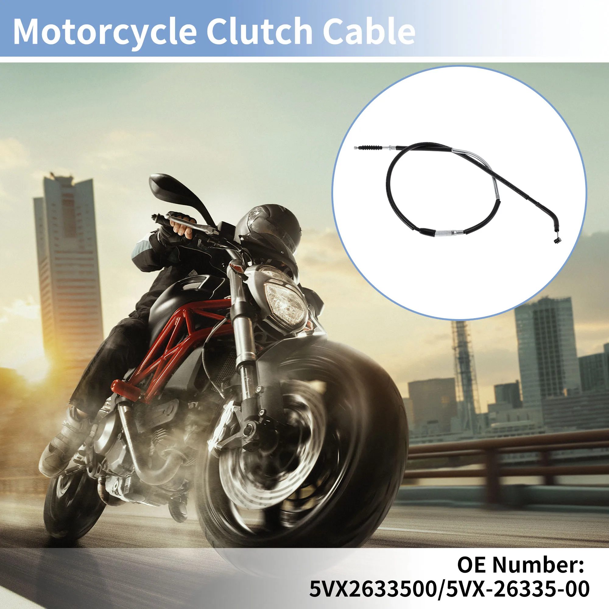 

Motoforti Motorcycle Clutch Cable Motorbike Clutch Cable No.5VX2633500 for Yamaha 600 FZ6 600 S Fazer 2004-2008 1 Pc