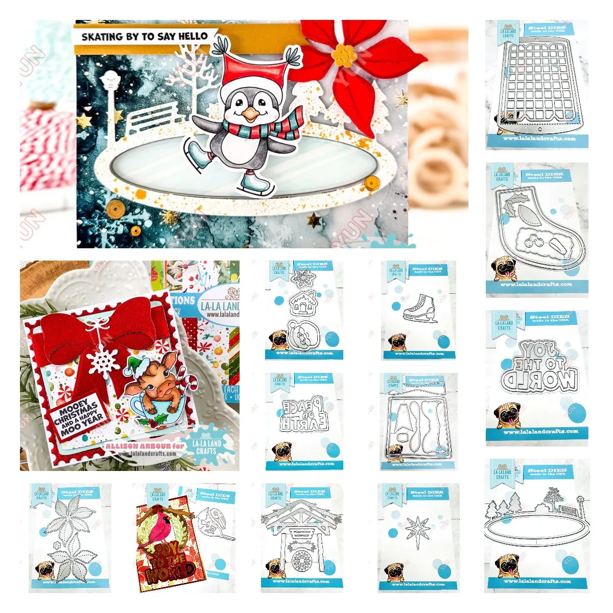 

Christmas Add One Tree Stocking Bow Cookies Baking Sheet Die New Metal Cutting Dies DIY Card Decorative Scrapbooking Diary Molds