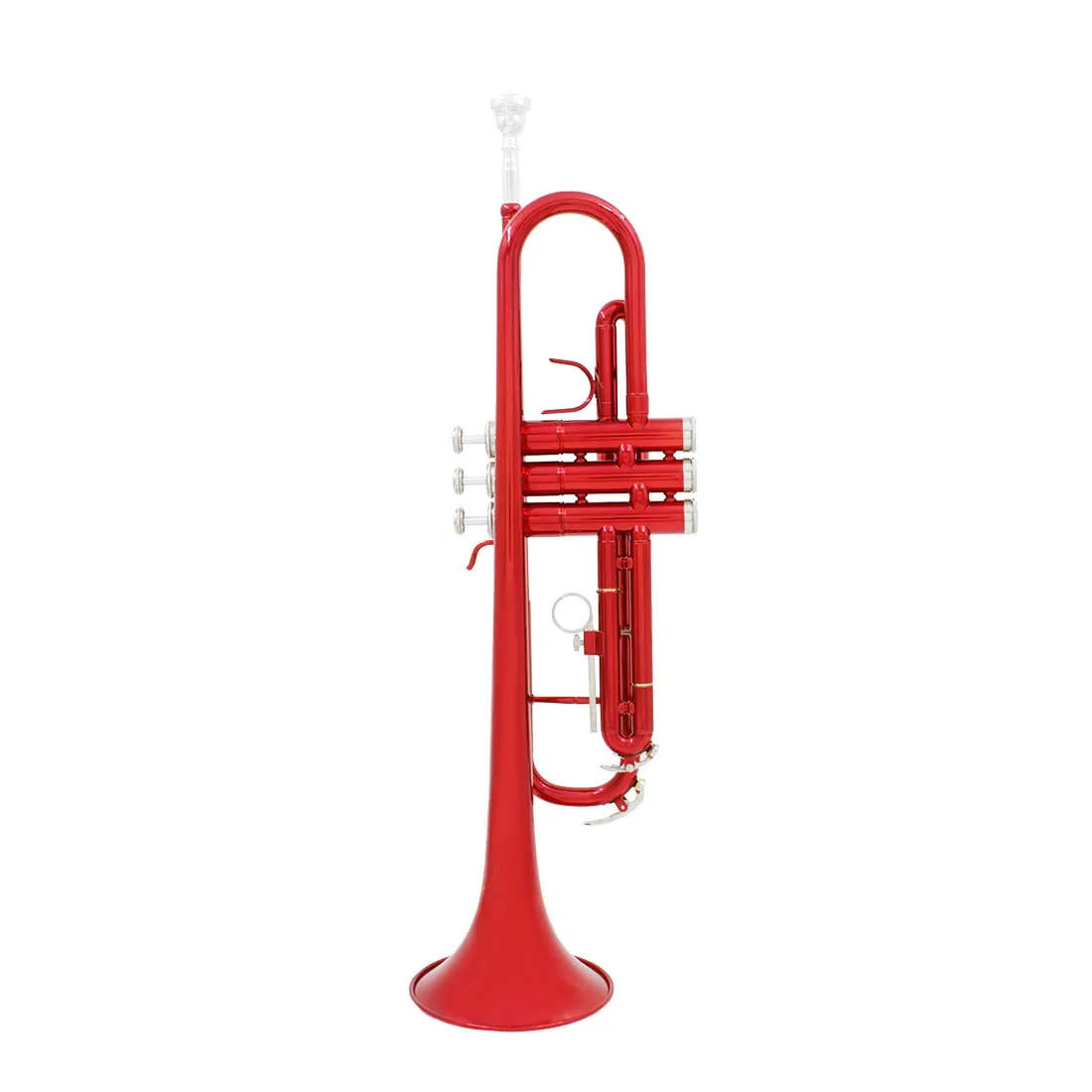 High Quality Trumpet Bb B Flat RedTrumpet Brass Material Musical Trompeta with Case Cleaning Brush Protective Sleeve Accessories