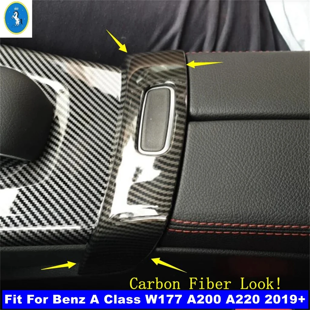 

For Mercedes Benz A Class W177 A200 A220 2019 - 2024 Car Center Armrest Box Storage Switch Panel Cover Trim Interior Accessories