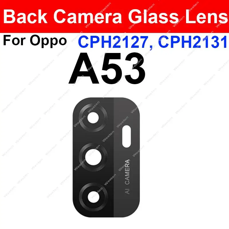 Rear Camera Glass Lens For OPPO A15 A15S A16 A16S A31 A32 A35 A36 A52 A53 A54 A54S A55 A56 4G 5G Back Camera Lens Glass Parts