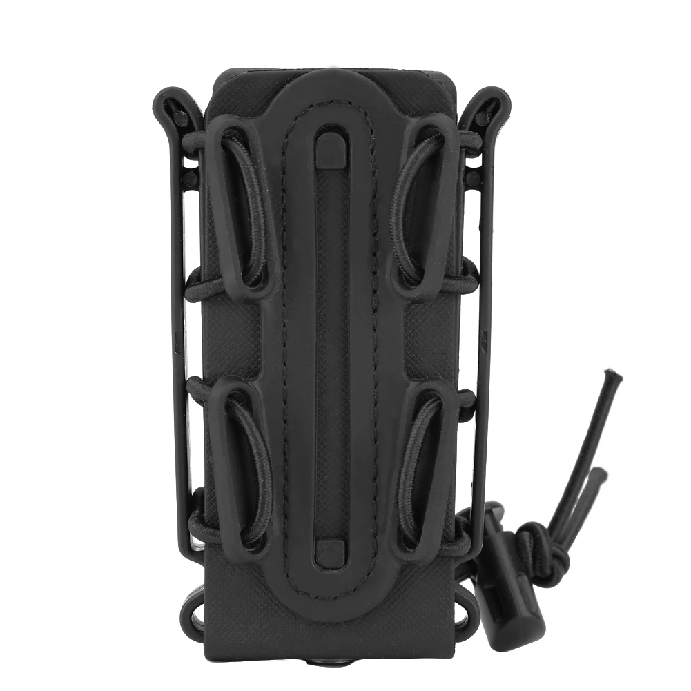 Tactical Molle Pistol Mag Magazine Pouch, Caça Holster, Fastmag com clipe de cinto, Soft Shell Case, 9mm