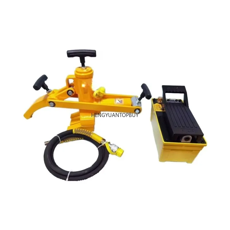 Foot Operated Hydraulic Ram, 70MPa 90mm Stroke Single Acting Hydraulic Cylinder Jack for Tire Changer and Auto Maintenance