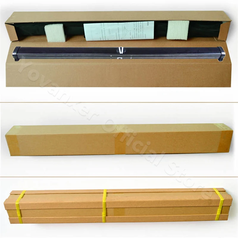 شاشة عرض محمولة من Yovanxer، شاشة عرض قابلة للسحب لأعلى مع حامل لفيلم الساعة للتخييم في الهواء الطلق ومكتب الأعمال