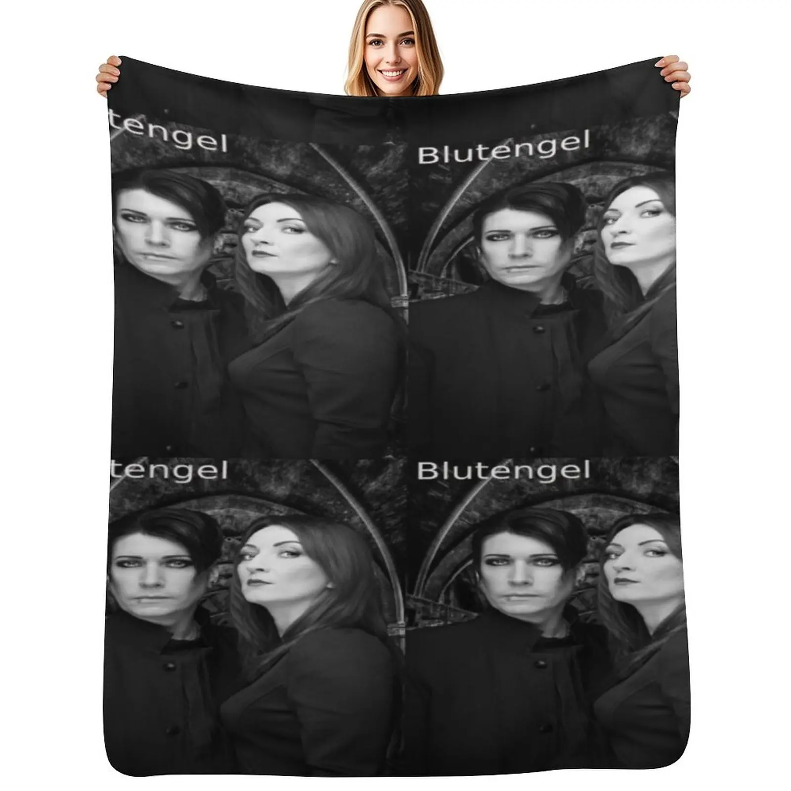

blutengel Throw Blanket Winter beds bed plaid Flannels Blankets