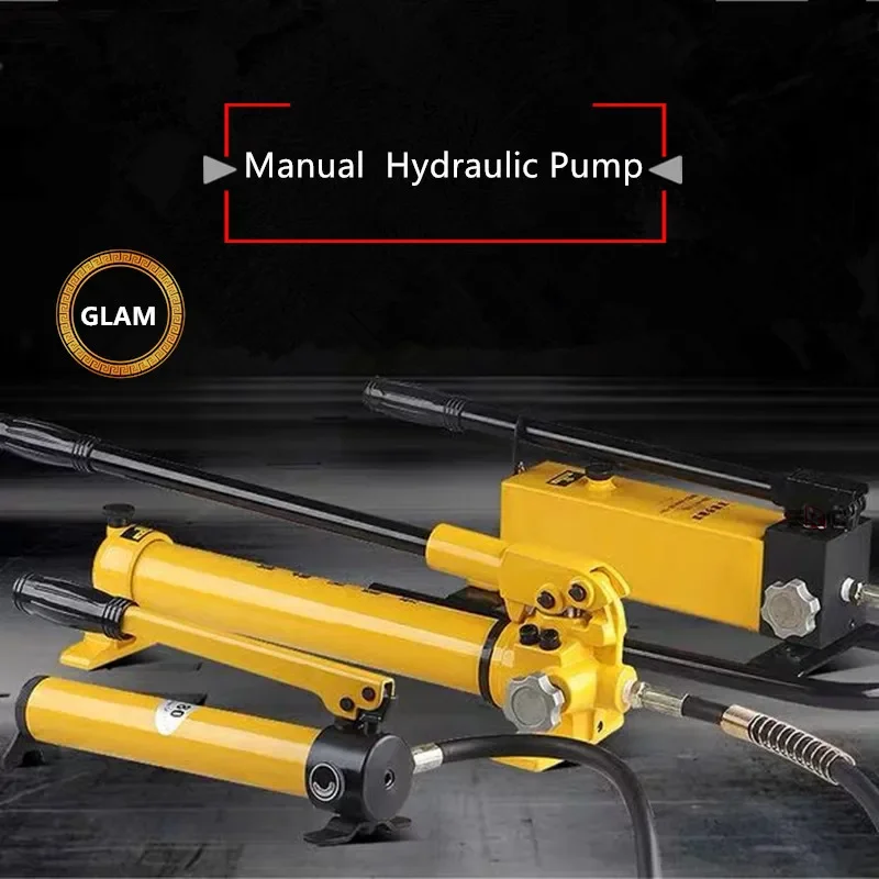 #For  Small 10,000 psi 700 Bar High-Pressure Manual Hand Hydraulic Pump 2 Speed Power Pressure Gauge Vacuum Use Model CP-700
