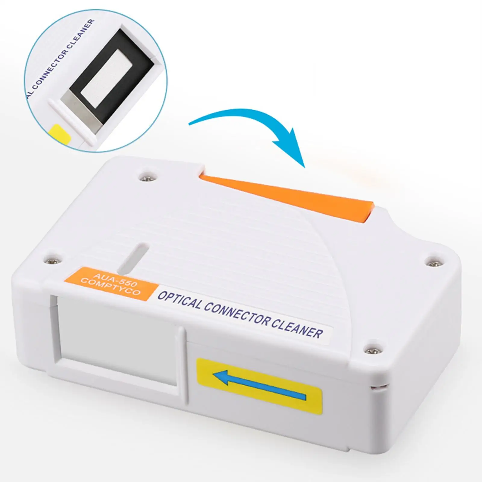 

Fiber Optical Connector Cleaner Cassette Accessory Push Button Style for High Speed Internet Fiber Systems