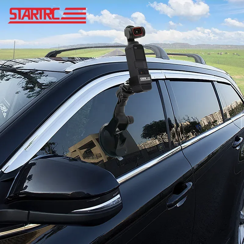 STARTRC Osmo Pocket 3 Car Glass Suction Cup Mount Holder For DJI Pocket 2 Sport Camera Accessories Suction Stand Bracket