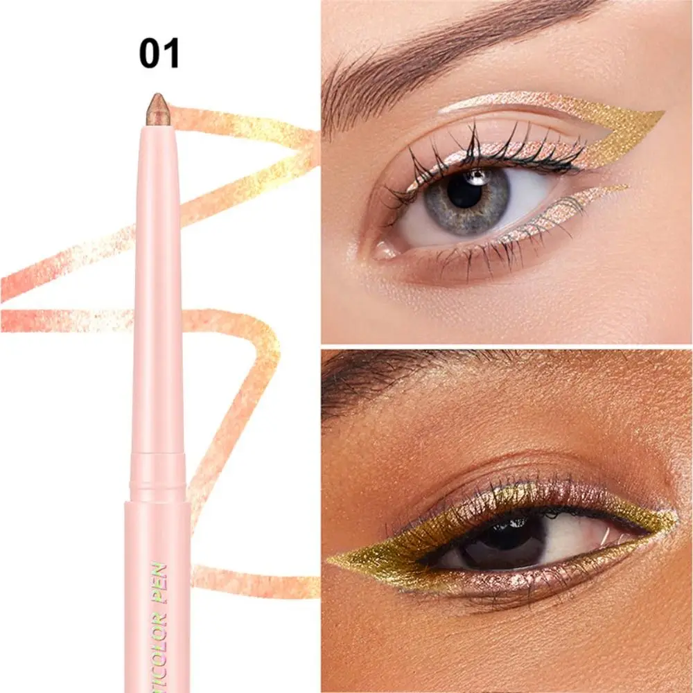 Ombretto in stick impermeabile, texture liscia, trucco occhi multichrome, finitura glitter a lunga durata, eyeliner multichrome per donna