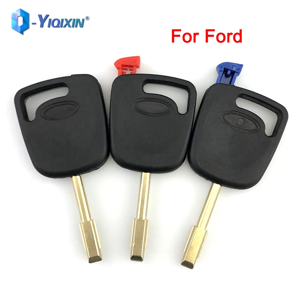 YIQIXIN Uncut Blade Car Key Transponder Shell Case For Ford Focus Mondeo KA Fiesta Escort For Jaguar XJ8 Transit Connect No Chip