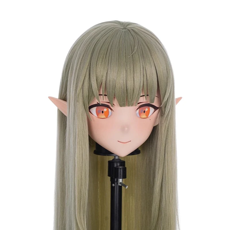 Handgemaakte aanpassen volledige hoofdband slot hars pop stripfiguur BJD masker cosplay Kigurumi masker Japanse anime Kigurumi maskers