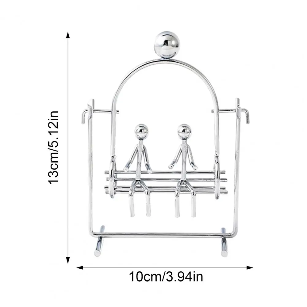 Stress Relief Toy Mini Ornament Mini Balancing Toy Stress Relief Desktop Ornament Horse Riding Cycling Double Person Swing Home