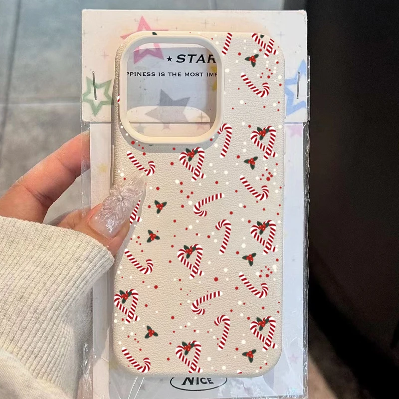 

Новогодний рождественский подарок Чехол для телефона для iPhone 17 Pro Max 16 15 14 Plus 13 12 11 Pro Max 16E X XR XS Max Противоударный мягкий чехол