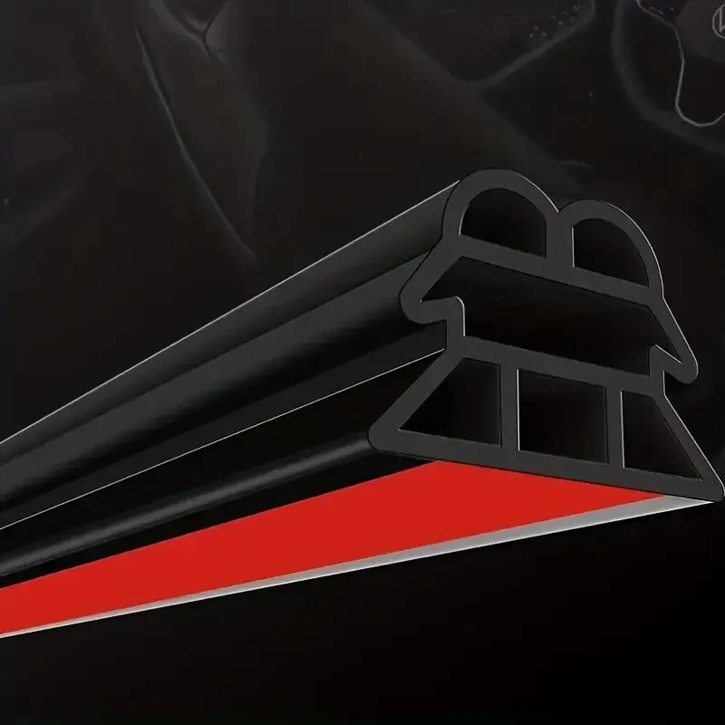 

5-метровая трехслойная уплотнительная лента из синтетического каучука с шумоподавлением для краев двери автомобиля, защитное устройство для звукоизоляции,