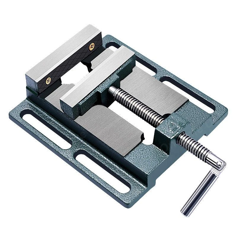 Flat Jaw Clamp Fixed Table Vise Bench Drill Precision Drill Jig 2.5-6 Inch Clamp Table Home Work