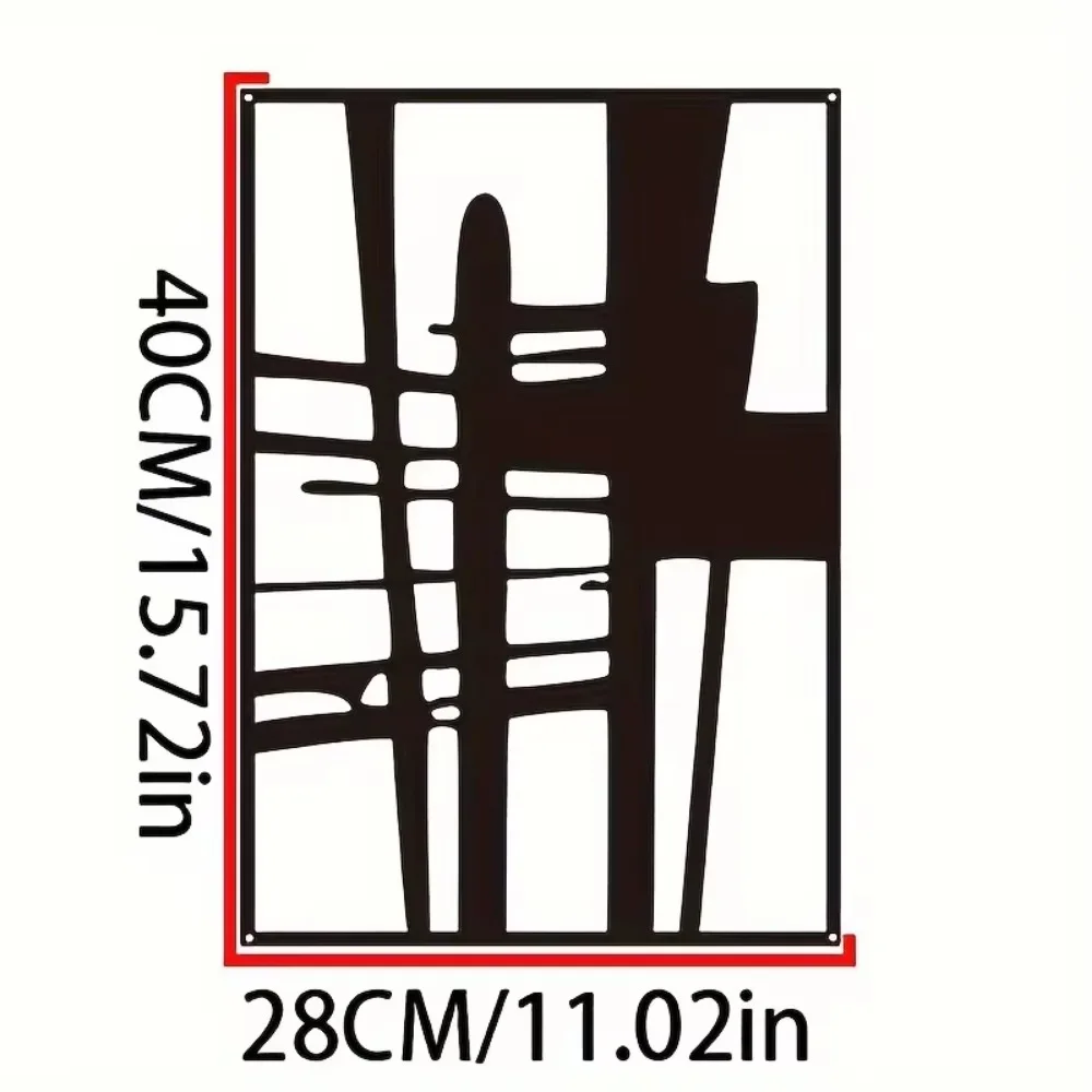 Abstract Metal Wall Art - Minimalist Single Line Decorative Sculpture. Modern Wall Decor for a Stylish Wall Art Display