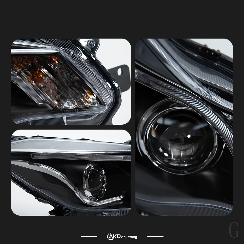 تصفيف السيارة المصابيح الأمامية لسوبارو XV LED المصباح 2012-2017 LED رئيس مصباح DRL إشارة العارض عدسة السيارات #5