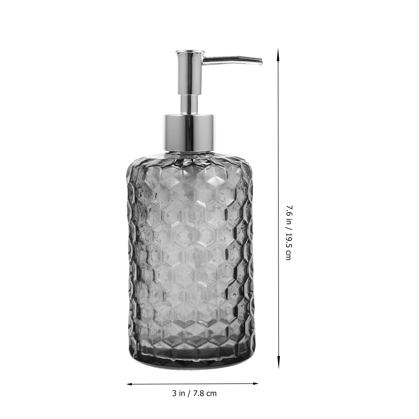 

Premium Glass Shampoo Dispenser Bottle Easy Press Pump Material Stable Flat Bottom Design Suitable Bathroom Kitchen