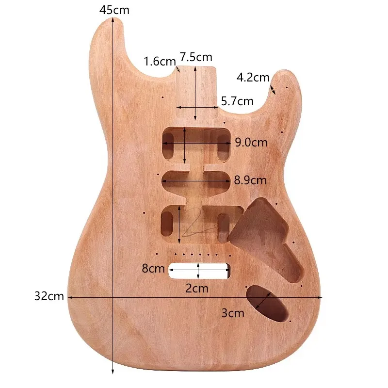 

（1）Electric guitar body, antique wood matte body modification, DIY electric guitar instrument accessories, guitar case
