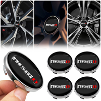 4pc 56/60mm Car Wheel Center Cover Stickers Hub Cap Car Accessories for Nissan Nismo Qashqai J11 J10 Juke X Trail T32 Tiida Leaf