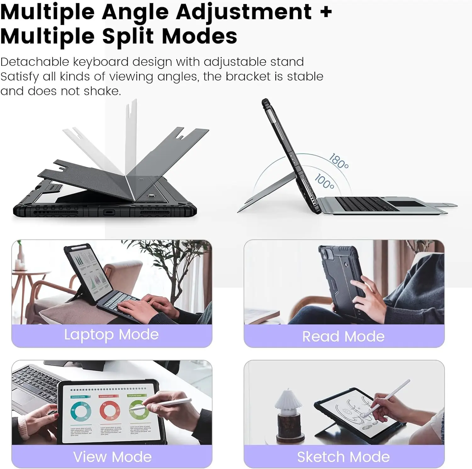 For iPad Pro 13 11 2024 Nillkin Magic Keyboard Case For iPad 10th Backlight Keyboard Cover For iPad Air 13 With Lens Protection