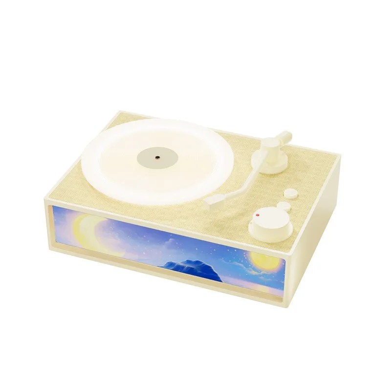 Retro Aromatherapy Black Glue Speaker Light Painting Nightlight Radio Card Insertion Audio Cable Wireless Bluetooth Speaker