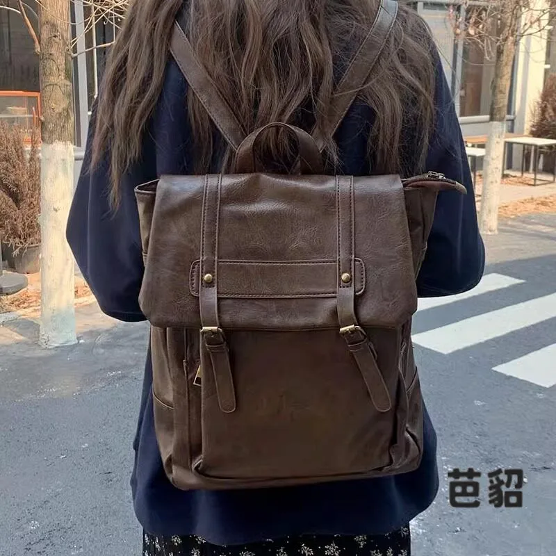 Japanese Style JK Uniform College Wind Dual Shoulder Bag 2026 New Retro Cambridge Bag for College Students Class Book Bag