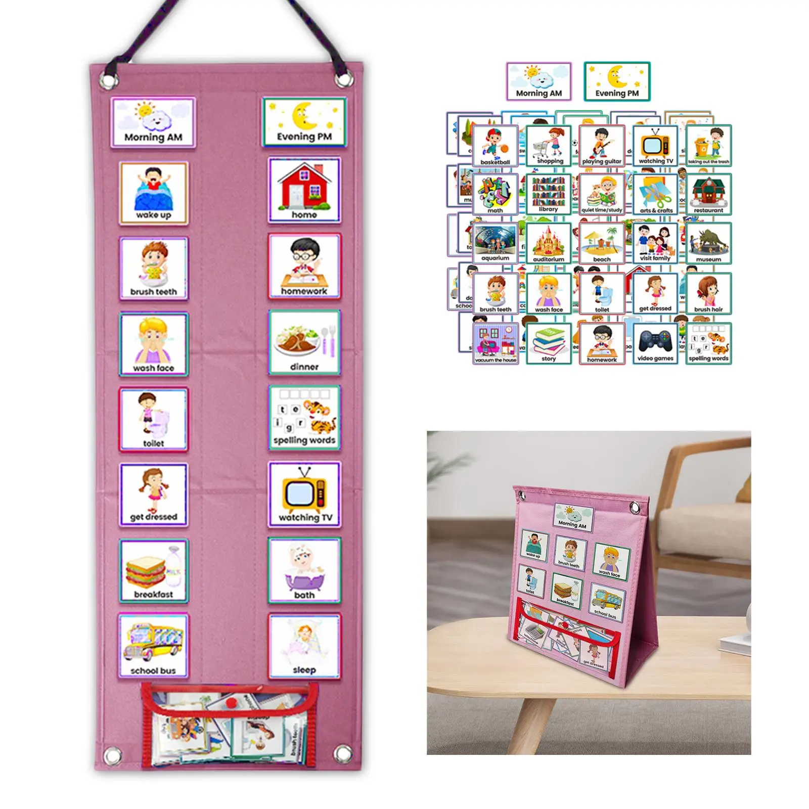 Visual Schedule for Kids Daily Routine Card for Kids New Year Gifts Children