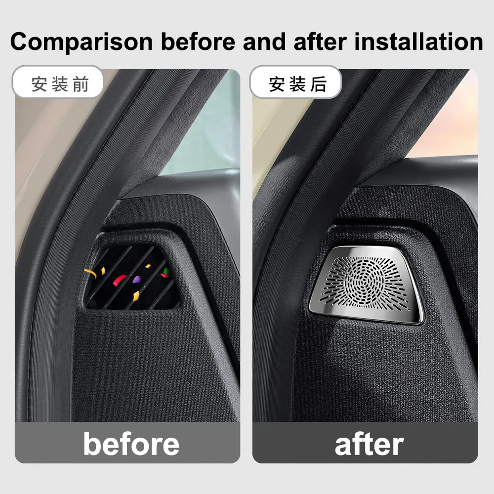 

Боковая маска воздуховода на приборной панели, детали для модификации автомобиля Chery iCAR V27, накладка на клаксон под рулевым колесом
