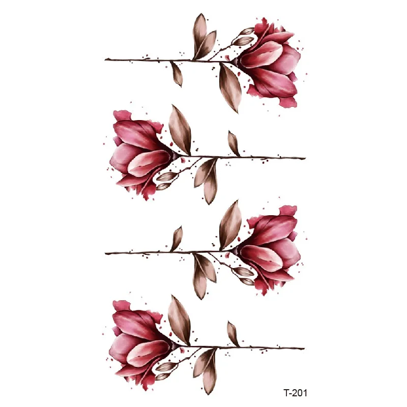 Beautiful Flower disposable Spot Tattoo Sticker