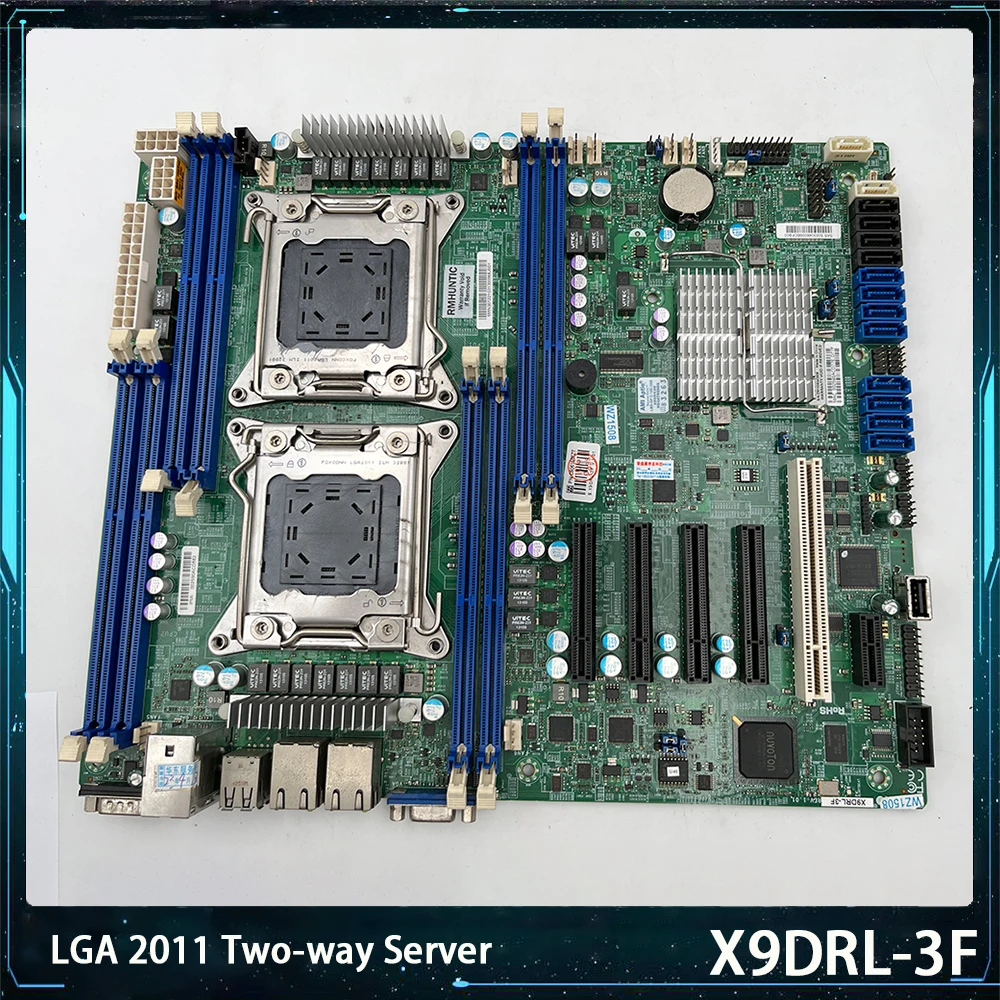 

Для двухсторонней серверной материнской платы Supermicro X9DRL-3F LGA 2011 Intel C606 DDR3 Xeon E5-2600 и E5-2600 v2 Family PCI-E 3.0