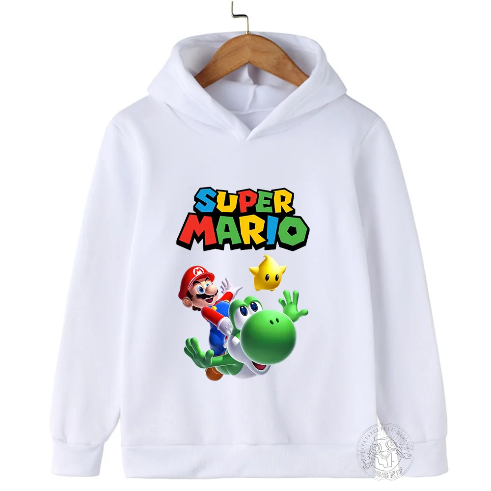 2024 Game MMarioo Hoodie Kids Clothes Girls Clothing Fashion Baby Boys Clothes Autumn Sweatshirt Children Tops