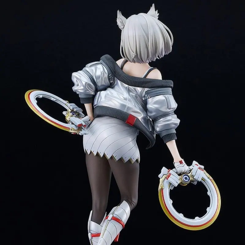 Adorable Figura Coleccionable de Mio Estilo Anime con Lindas Orejas de Bestia - Exquisito Modelo de Estatua de una Popular Serie de Juegos de Rol de Fantasía Épica