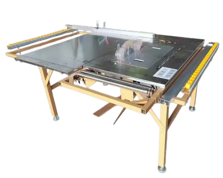 Portable Folding Panel Woodworking Sliding Table Saw Dust-Free Double Pushing Saw Vertical Style High-Accuracy Motor