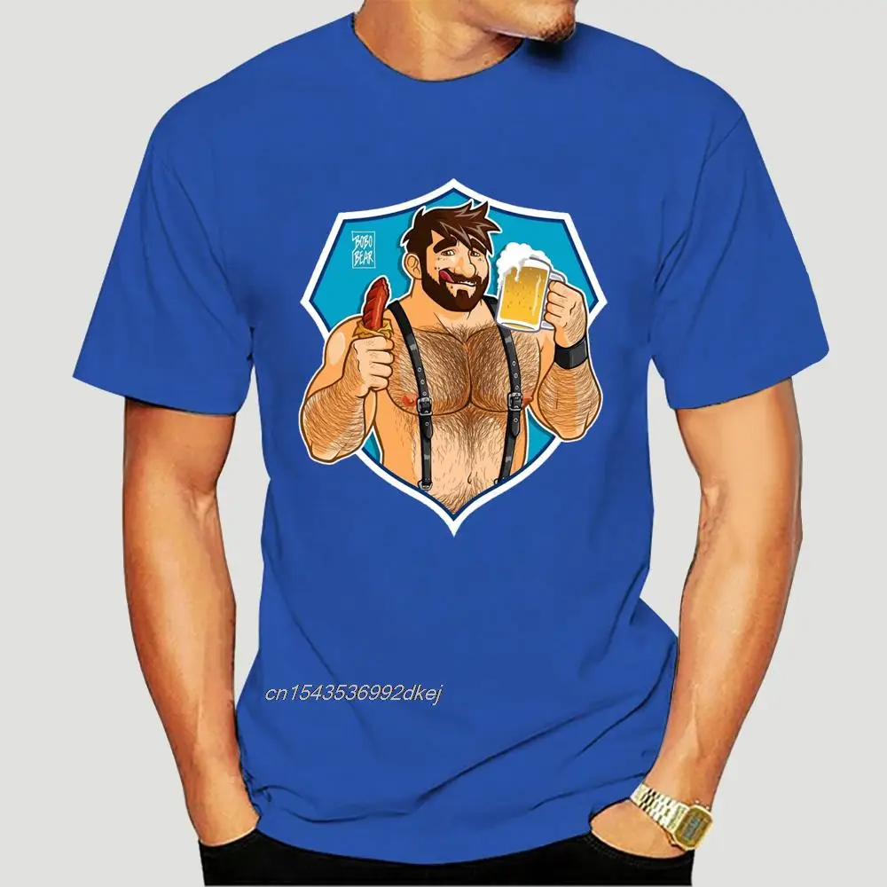 

Adam Likes Sausage And Beer - Blue Background T Shirt Bobobear Bobobearart Bobo Bear Bear Bear Week Bear 0411A